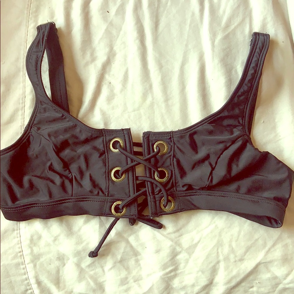 Black Bathing Suite Top